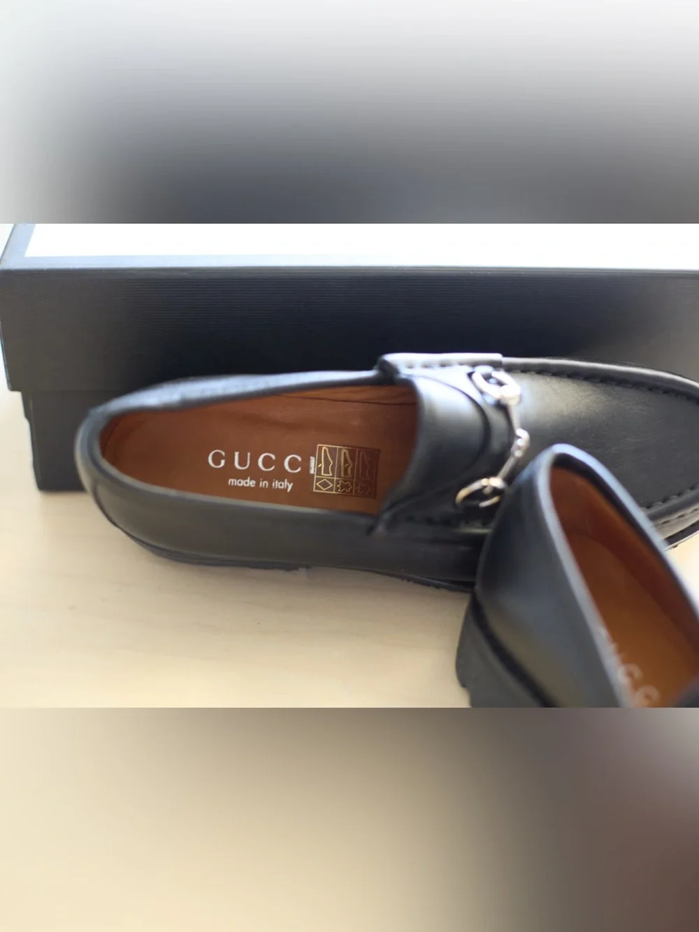 NIB Gucci Women's 1955 Horsebit Chunky Rubber Lug Sole Loafers Size 36.5/US 6.5